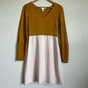 Diane Von Furstenberg Evelina Colorblock Silk Top Size 4 Dress!